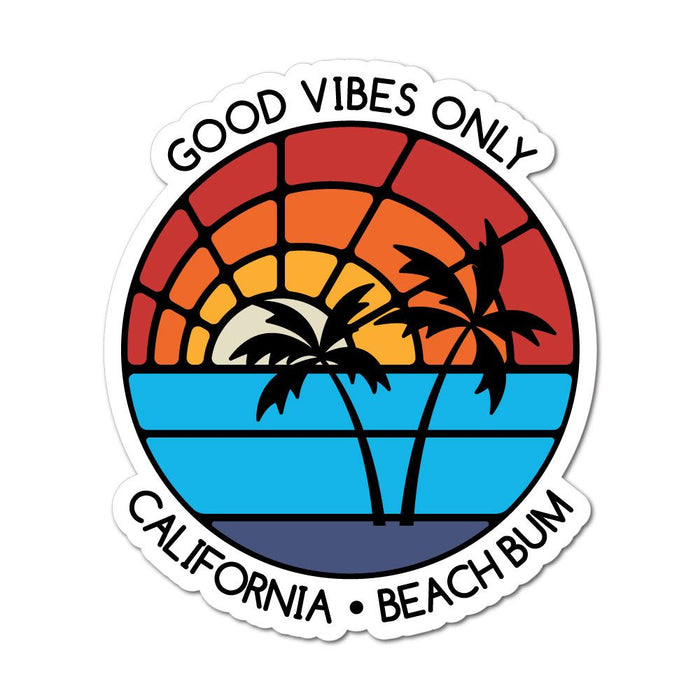 Good Vibes California Sticker Decal