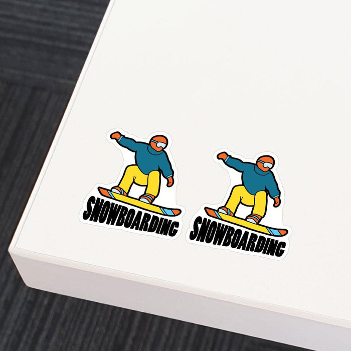 2X Skiing Sticker Decal | Sport Stickers - Sticker Collective