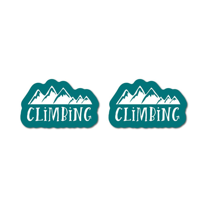 2X Mountain Climbing Sticker Decal