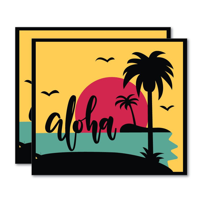 2X Aloha Good Vibes Sticker Decal