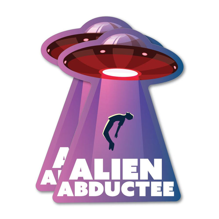 2X Alien Abductee Sticker Decal