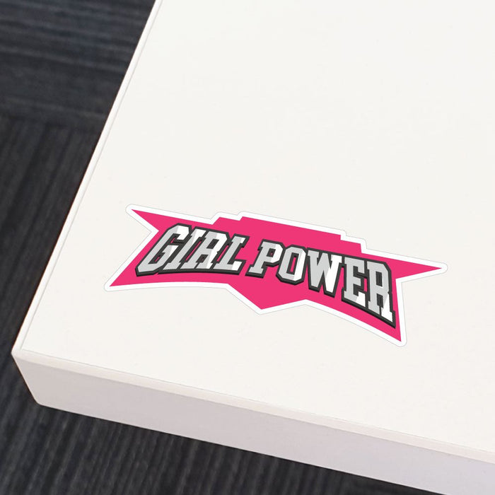 Girl Power Badge Sticker Decal
