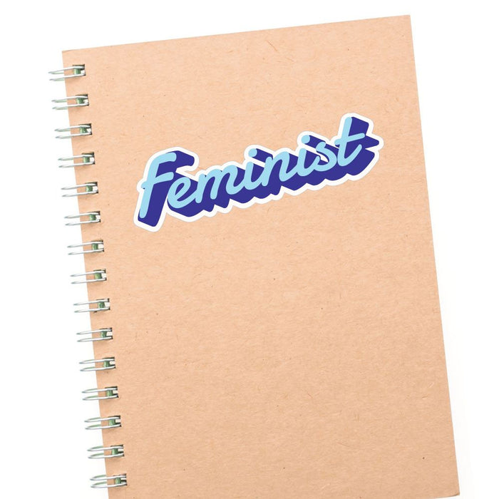 Blue Feminist Sticker Decal