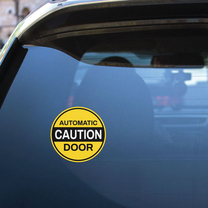 Automatic Caution Door Sticker Decal