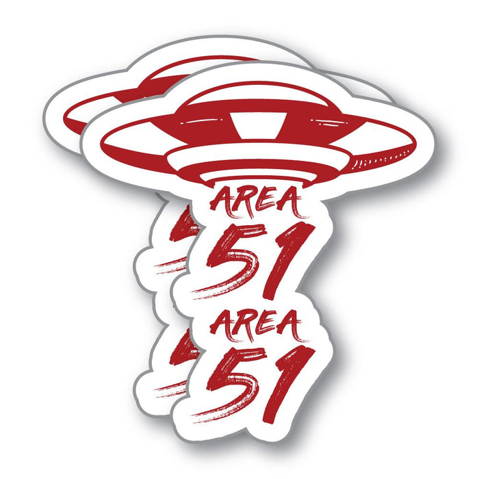 2X Area 51 Ufo Sticker Decal