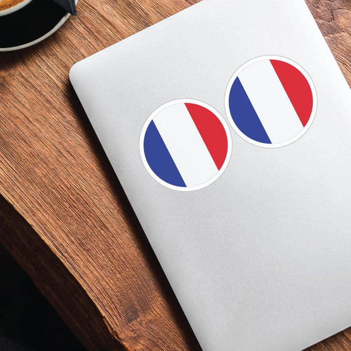 French Flag X2 Sticker Decal