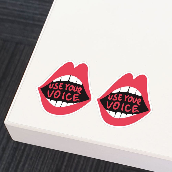 2X Use Your Voice Sticker Decal