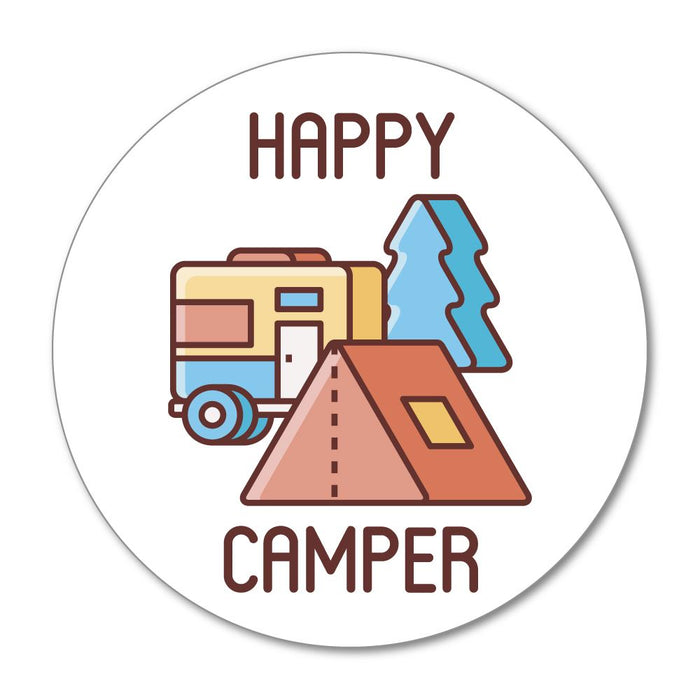 Happy Camper Sticker Decal