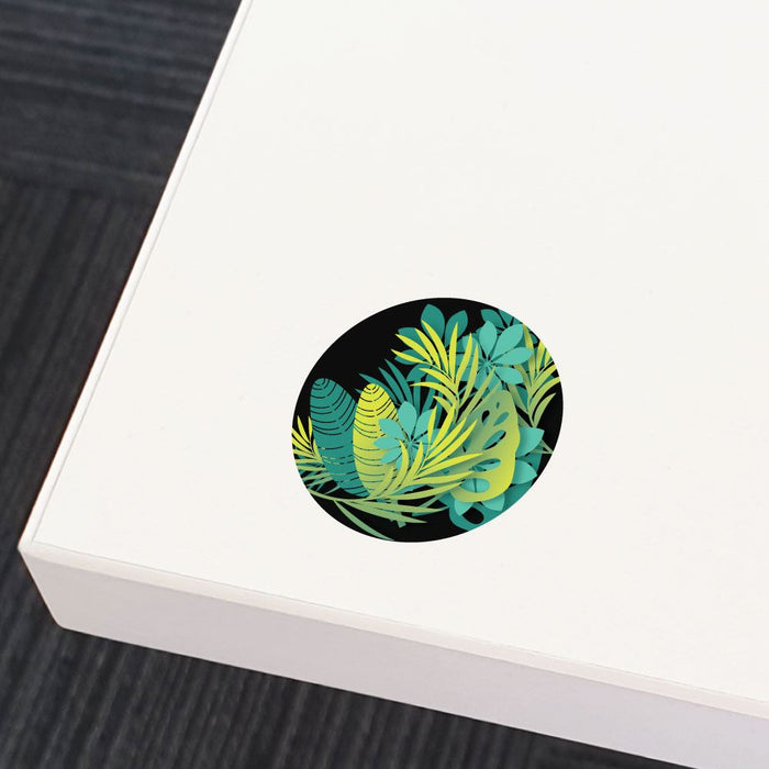 Green Leaves Sticker Decal