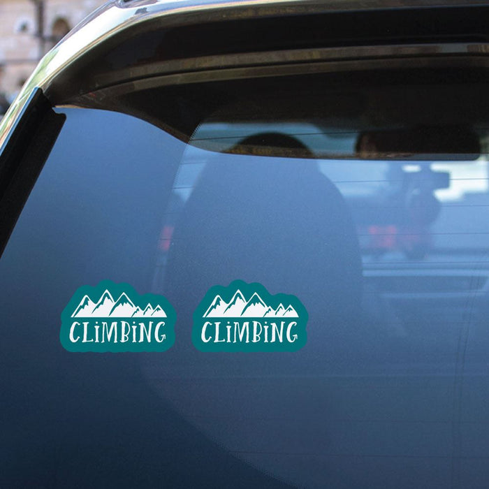 2X Mountain Climbing Sticker Decal