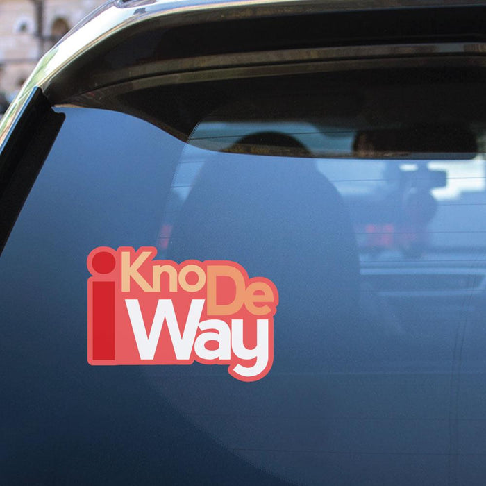 I Kno De Way Knuckles Sticker Decal