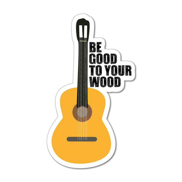 Guitar Guitarist Funny Rude Good Wood Music Instrument Car Sticker Decal