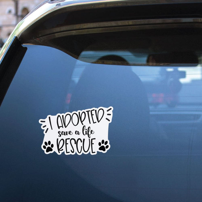 I Adopted Sticker Decal | Pets & Animals Stickers - Sticker Collective