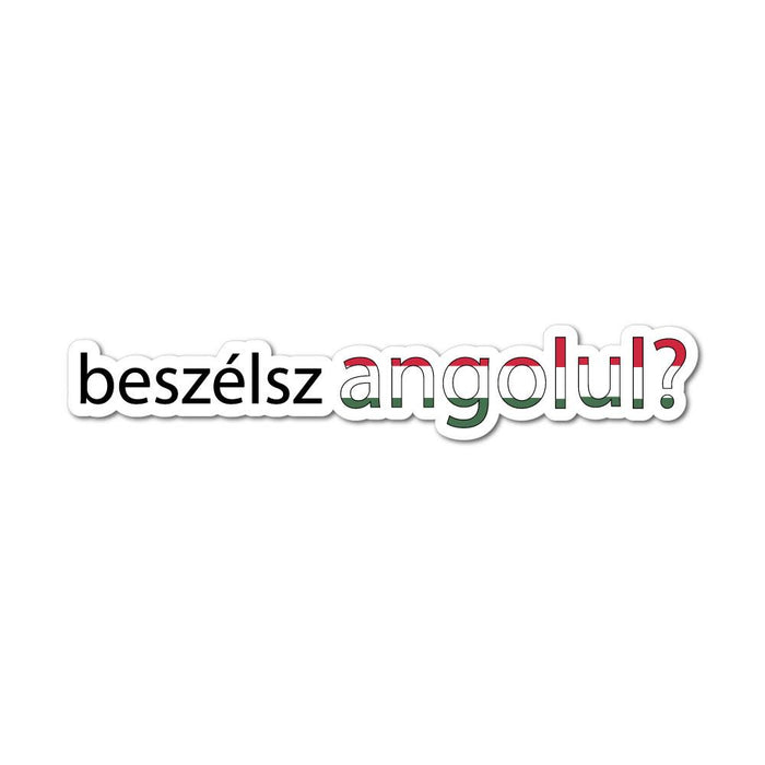Beszelsz Angolul Hungarian Speak English Sticker Decal