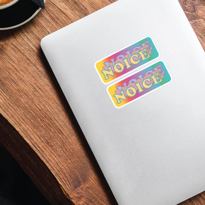 2X Noice Saying Sticker Decal