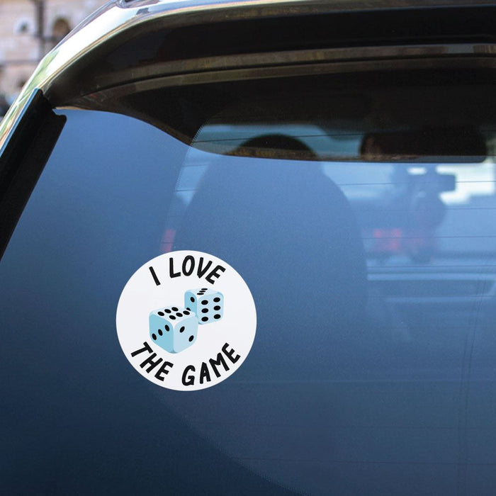 I Love The Dice Games Sticker Decal