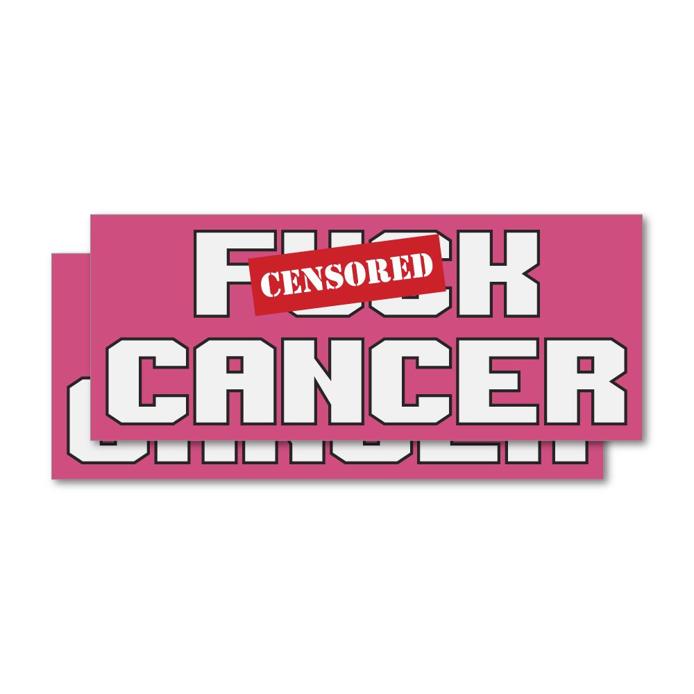 2X Cancer Sticker Decal | Funny Stickers - Sticker Collective