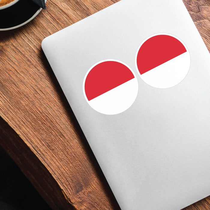 Indonesia Flag X2 Sticker Decal