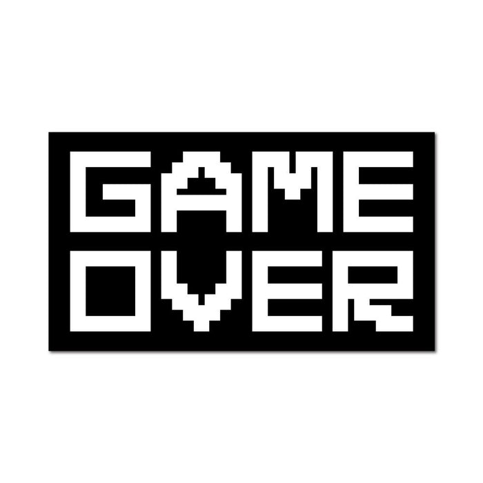 You Died Game Over Sticker Decal