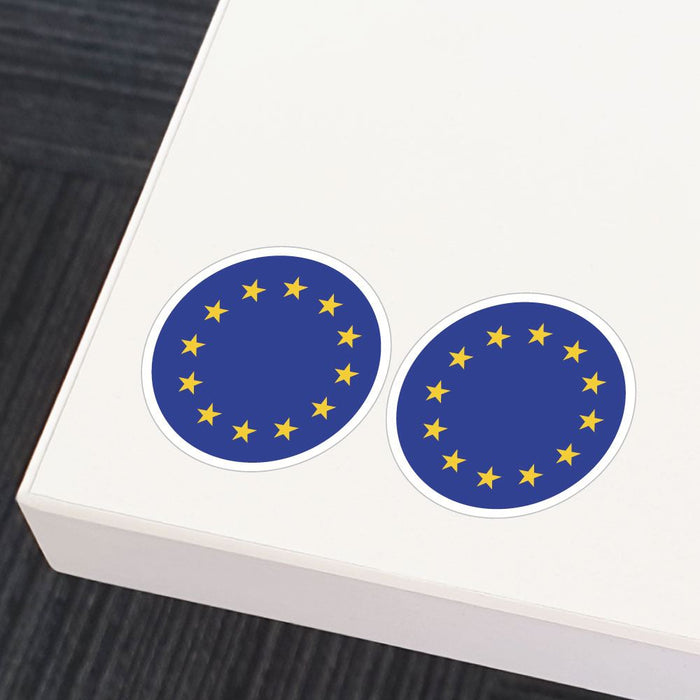 European Union Flag X2 Sticker Decal