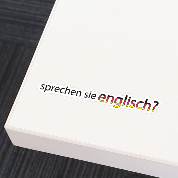Sprechen Sie English German Speak English Sticker Decal