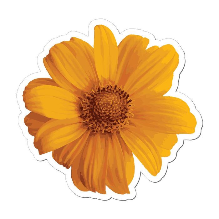 Pretty Flower Yellow Summer Beautiful Car Sticker Decal