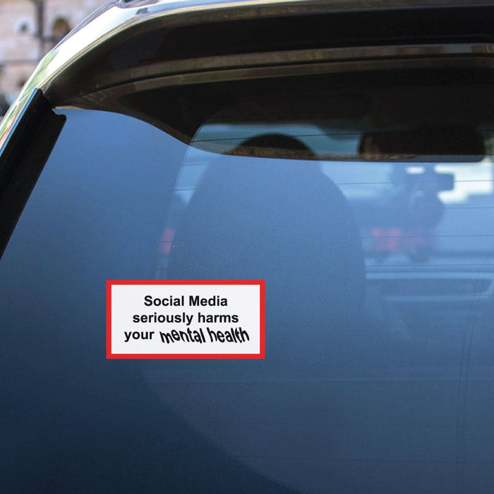Social Media Smoking Packet Sticker Decal