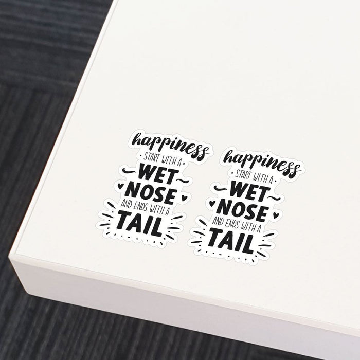 2X Wet Nose Sticker Decal