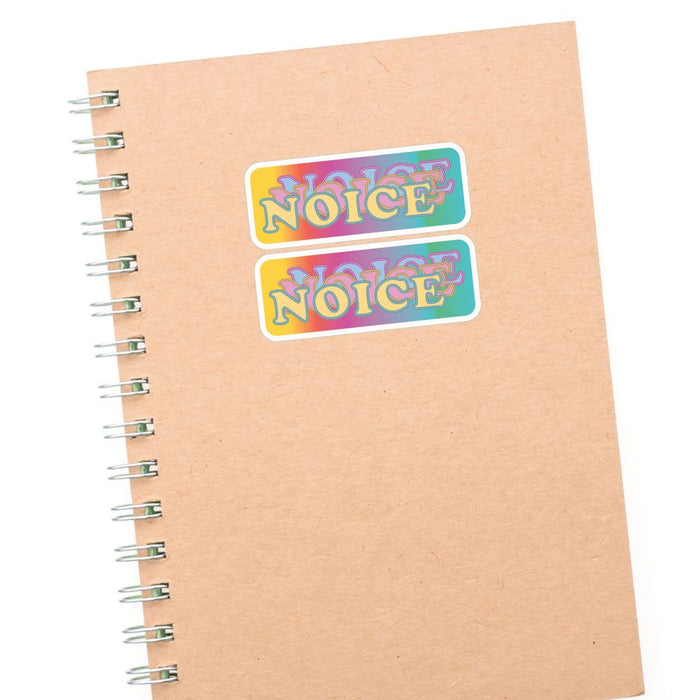 2X Noice Saying Sticker Decal