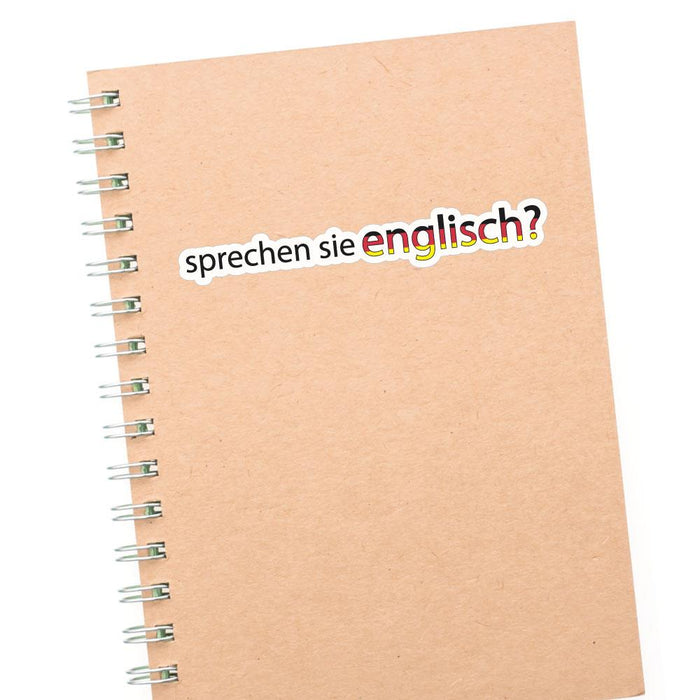 Sprechen Sie English German Speak English Sticker Decal