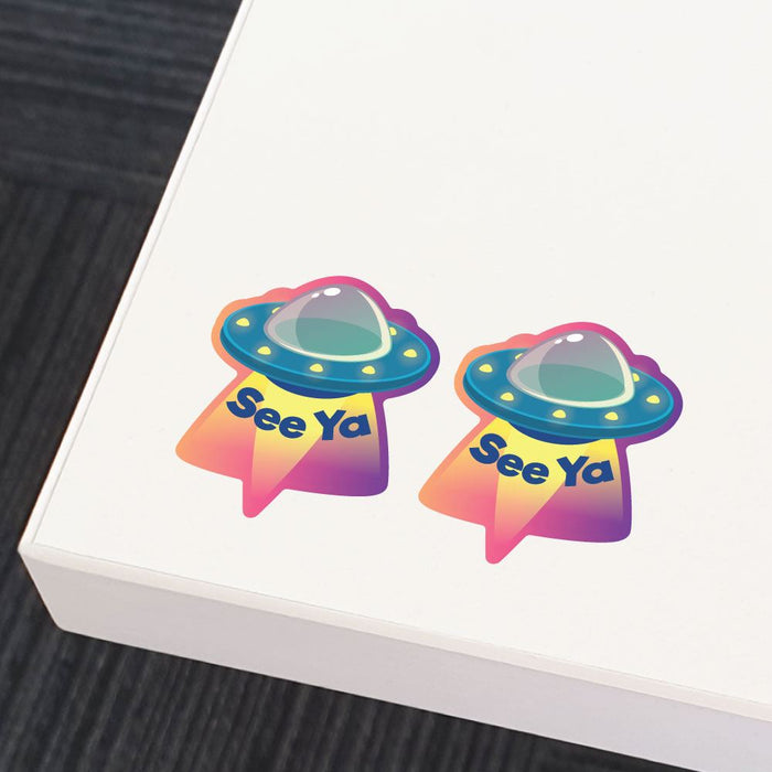 2X See Ya Ufo Sticker Decal