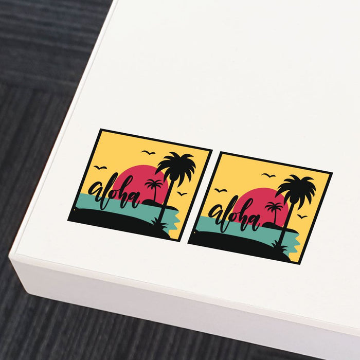 2X Aloha Good Vibes Sticker Decal