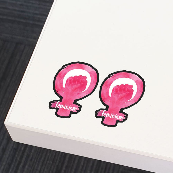 2X Feminism Sticker Decal