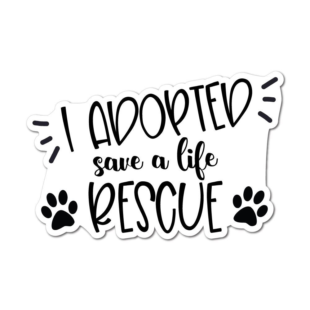 I Adopted Sticker Decal | Pets & Animals Stickers - Sticker Collective
