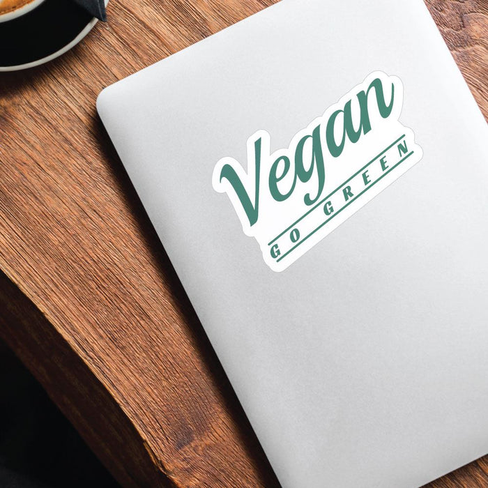 Vegan Go Green Sticker Decal