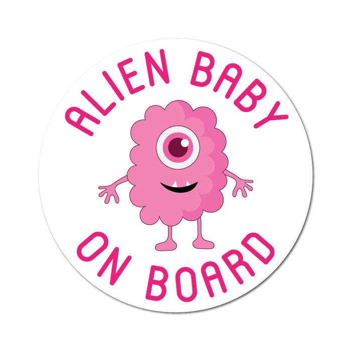 Alien Baby On Board Sticker Decal