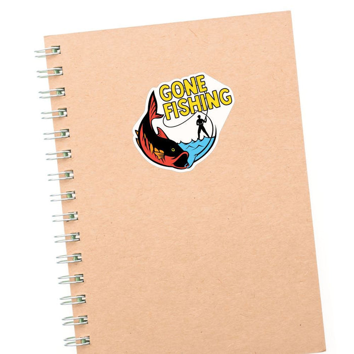 Gone Fishing Sticker Decal
