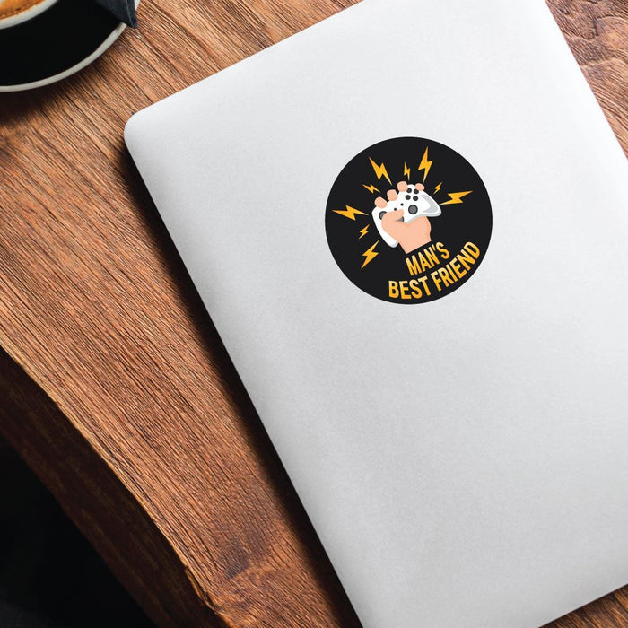 Gaming Is A Mans Best Friend Sticker Decal