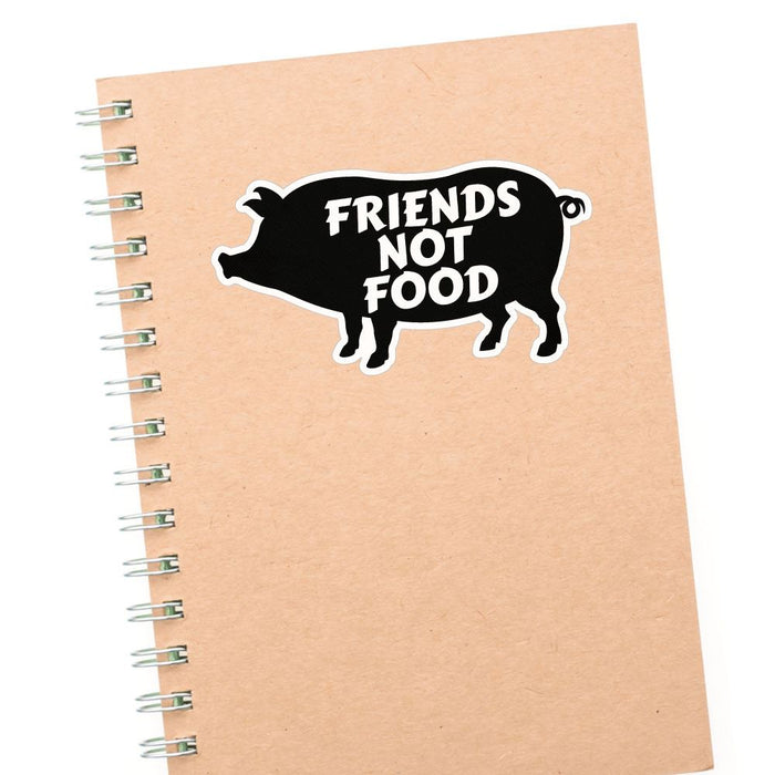 Pigs Are Friends Not Food Sticker Decal