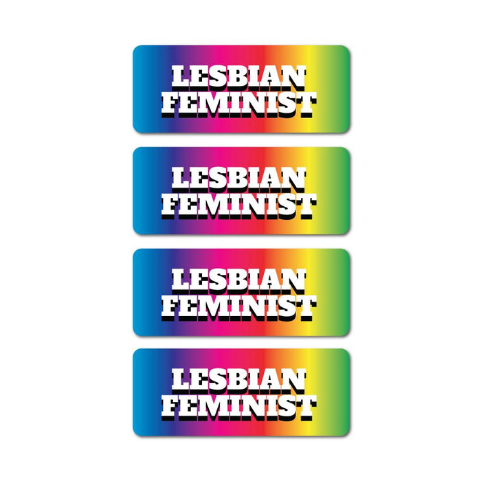 4X Lesbian Feminist Sticker Decal