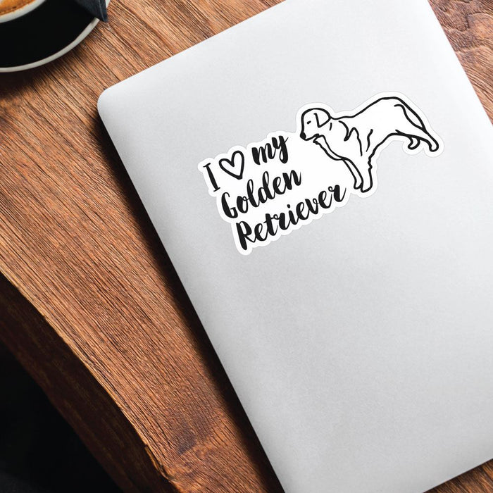 Golden Ririverer Sticker Golden Retriever Sticker Decal | Pets & Animals Stickers - Sticker ...
