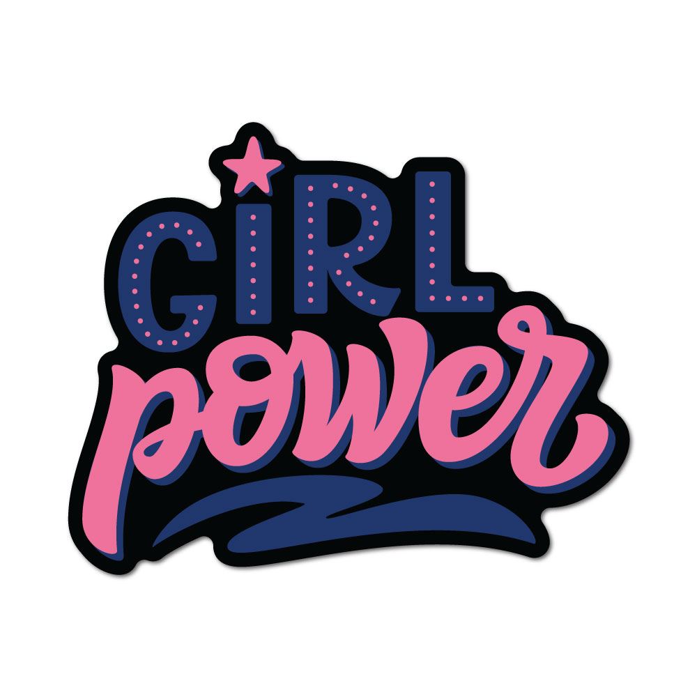 Girl Power Sticker Decal | Feminist Stickers - Sticker Collective