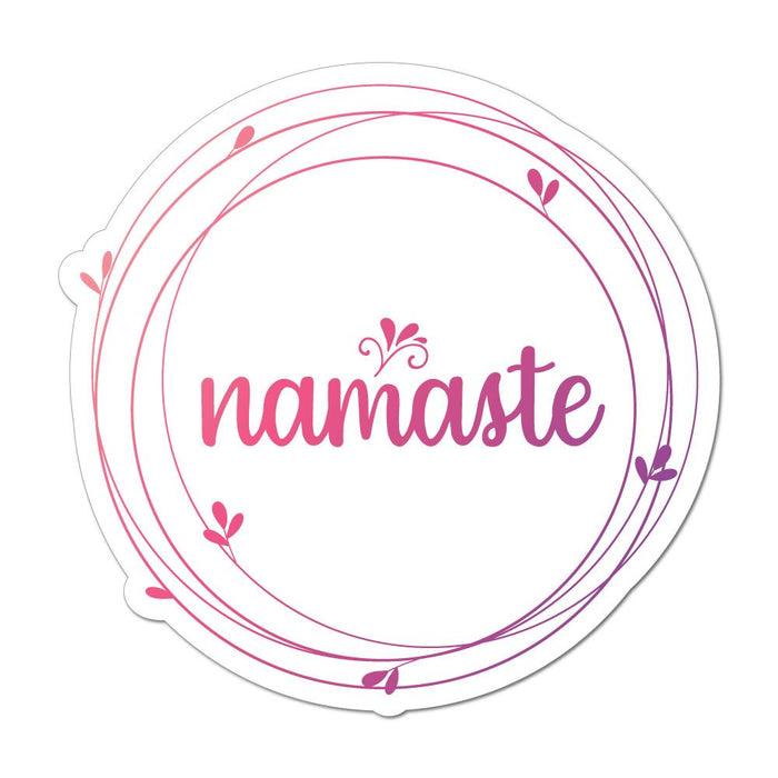 Namaste Laptop Car Sticker Decal