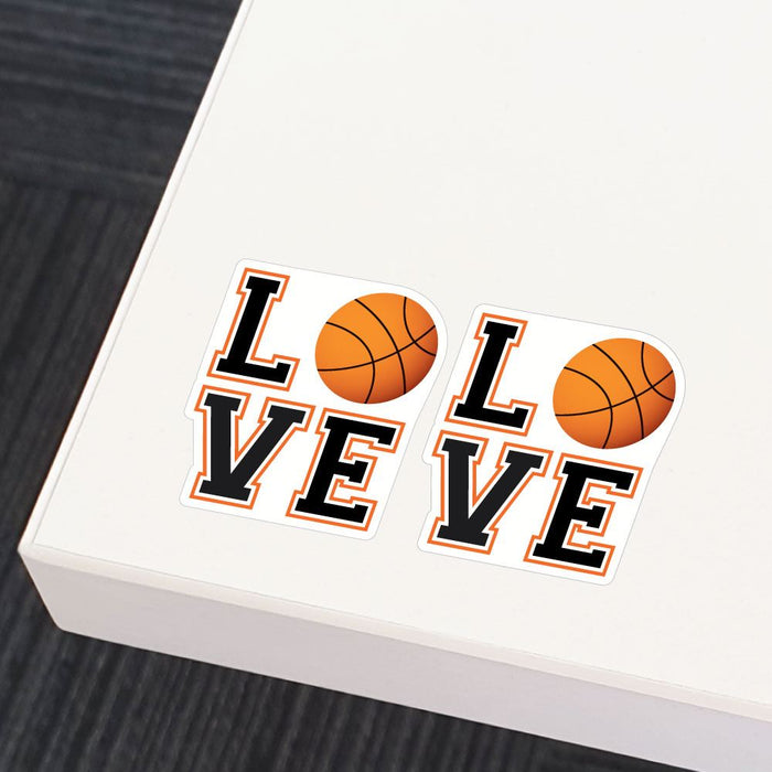 2X Love Basketball Sticker Decal