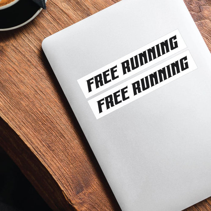 2X Free Running Parkour Sticker Decal