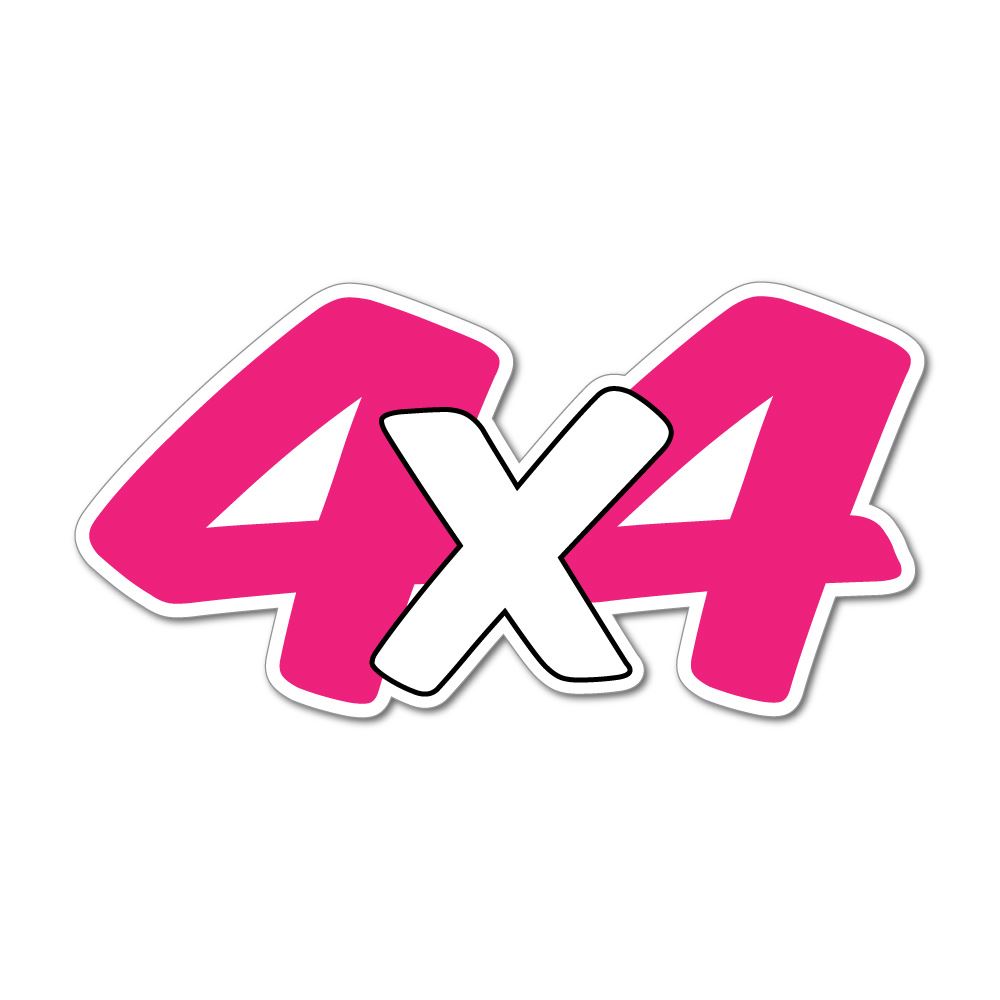 4X4 Pink Girls Car Wheel Off Road Car Sticker Decal | General Stickers ...