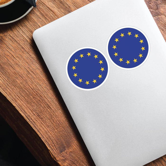 European Union Flag X2 Sticker Decal