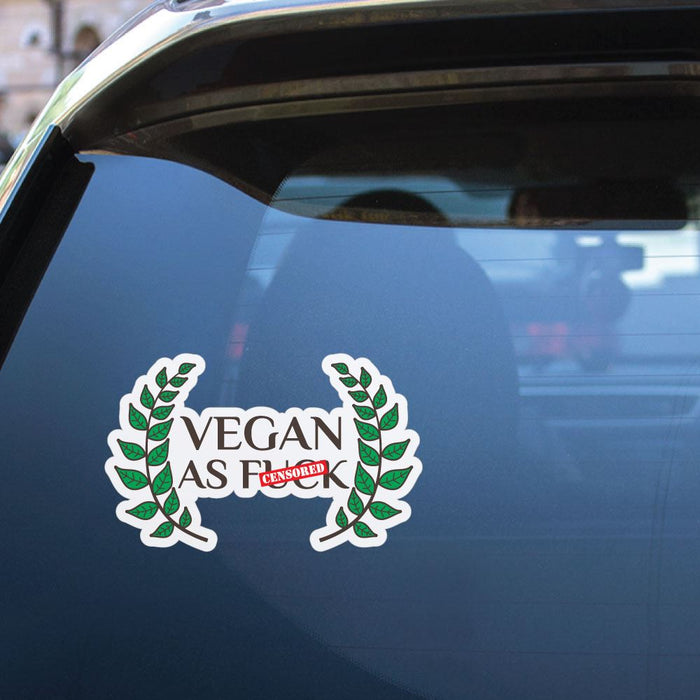 Vegan As Fck Af Sticker Decal