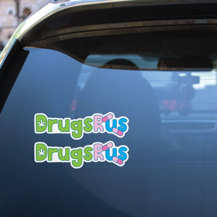 2X Drugsrus Sticker Decal