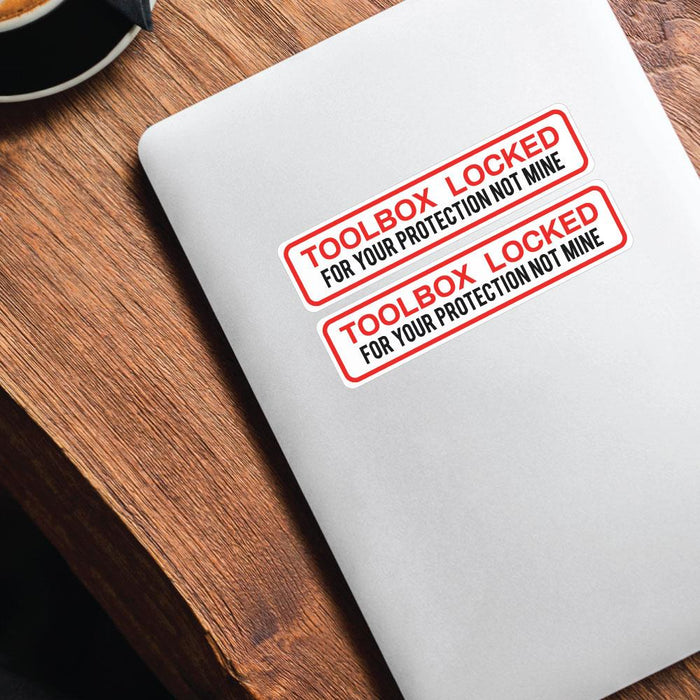 2X Toolbox Locked Protect Sticker Decal